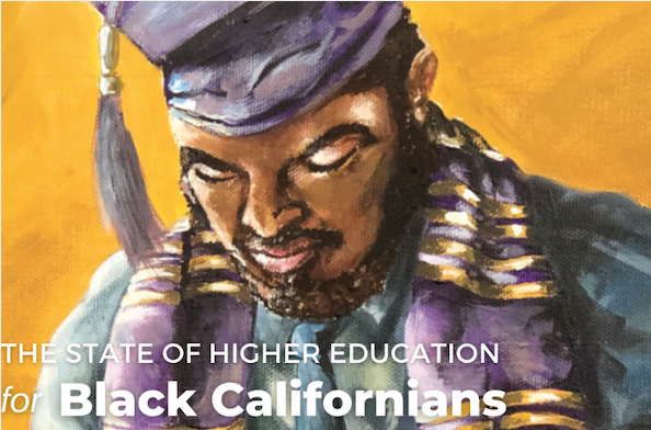 painting of Black student graduating 
