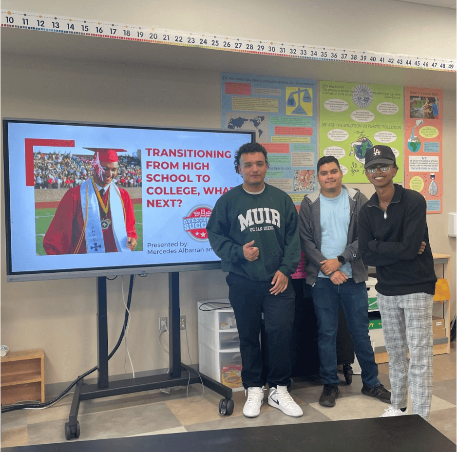 Picture of Hoover Alumni Students Presenting at Hoover