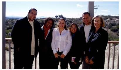 Photo: (Left to right) Mikela Jones, Rajah Akbar, Dianna Tiger, Benita Big Foot, Darrick Franklin, Ann Pierce.