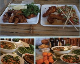 Photo: variety of Thai foods and dishes
