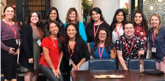 Photo:   School Psychology and Speech Language Pathology ¡PUEDE! scholar teams together  at NABE 2019.