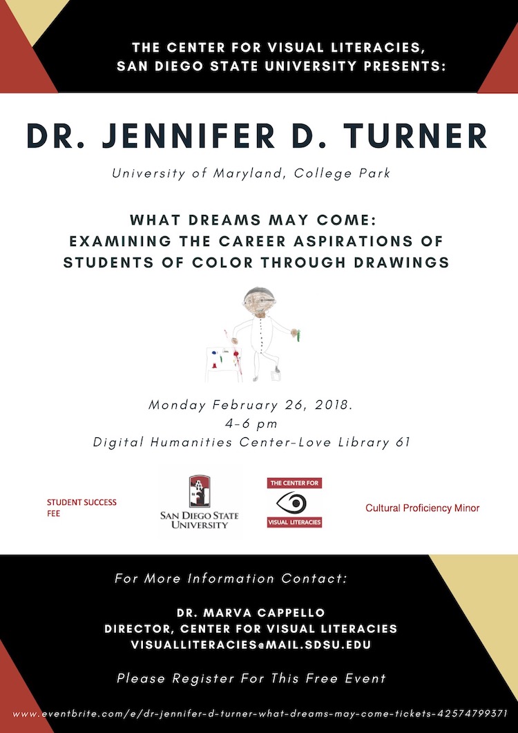 A flyer for information about Dr. Jennifer D. Turner's workshop about drawings. 