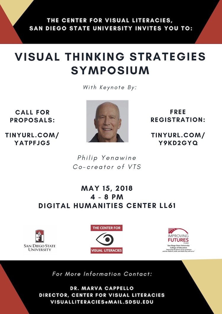 Visual thinking strategies symposium flyer.