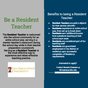 be a resident teacher flyer imag